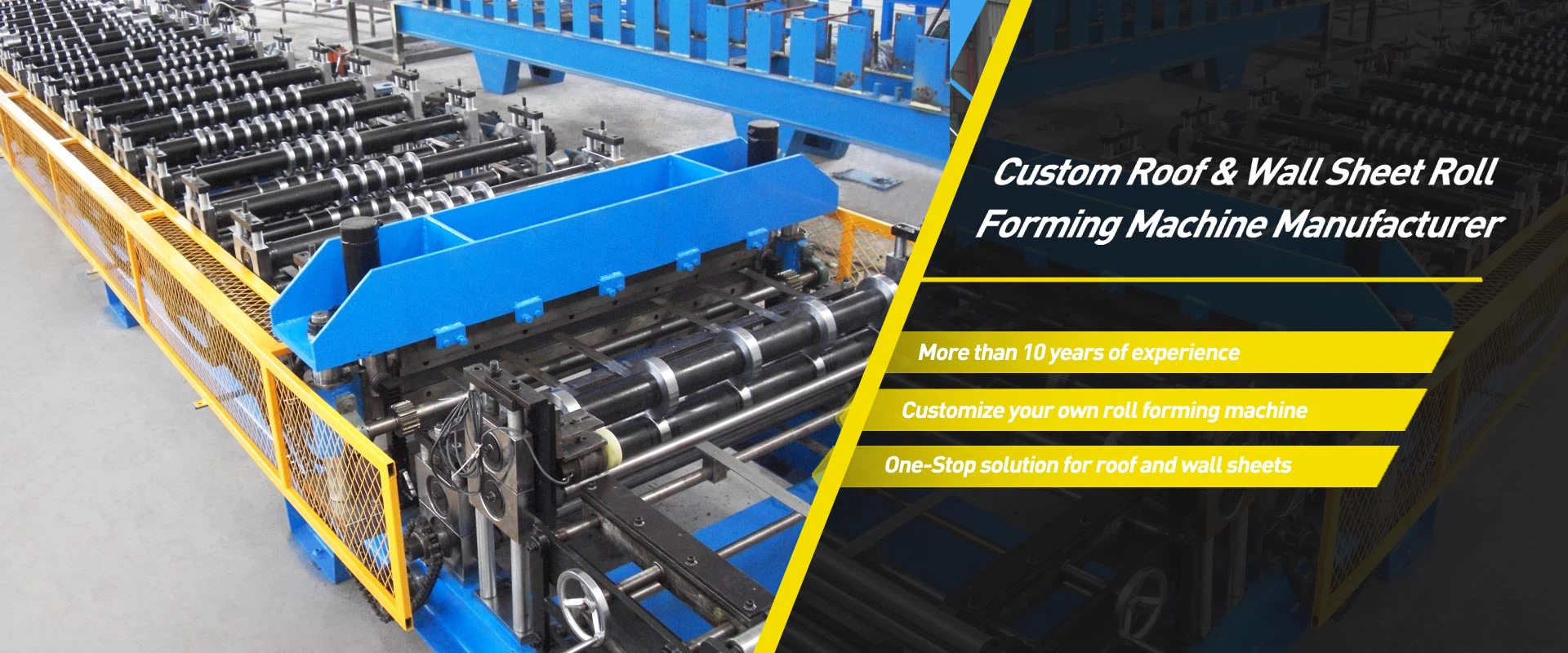 Custom Roof & Wall Sheet Roll Forming Machine Manufacturer